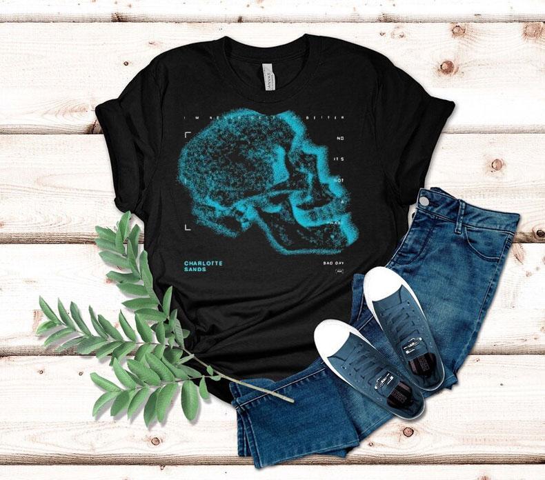 Charlotte Sands Bad Day Skull Shirt 4 Charlotte Sands Bad Day Skull Tshirt