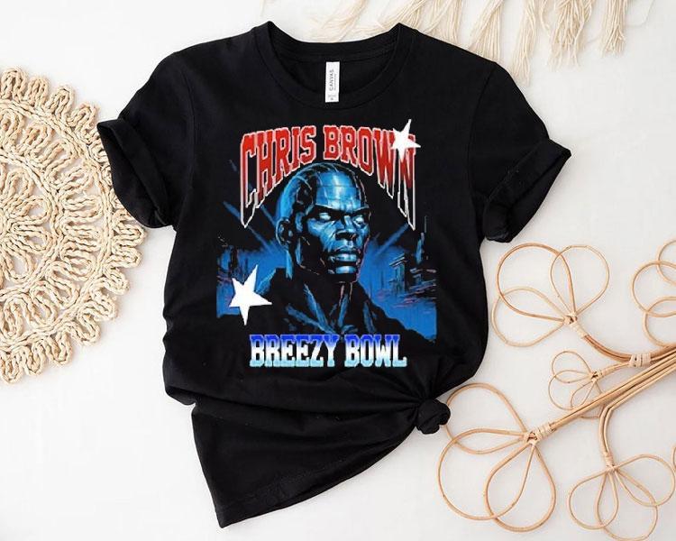 Chris Brown 2025 Tour Breezy Bowl Breezy Bowl Blue Head Xx Shirt 4 Chris Brown Tour Breezy Bowl Breezy Bowl Blue Head Xx Tshirt
