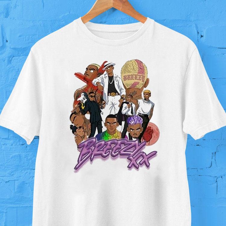 Chris Brown Anime World Tour 2025 Shirt 2 Chris Brown Anime World Tour Tshirt