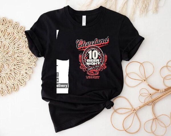 Cleveland 10 Beer Night Municipal Stadium A Night To Remember But Surely Forgotten 1974 Vintage Shirt