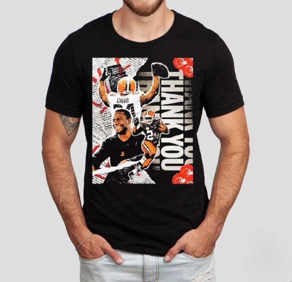Cleveland Browns Thank You To Nick Chubb For Giving Your All To City And Team Shirt