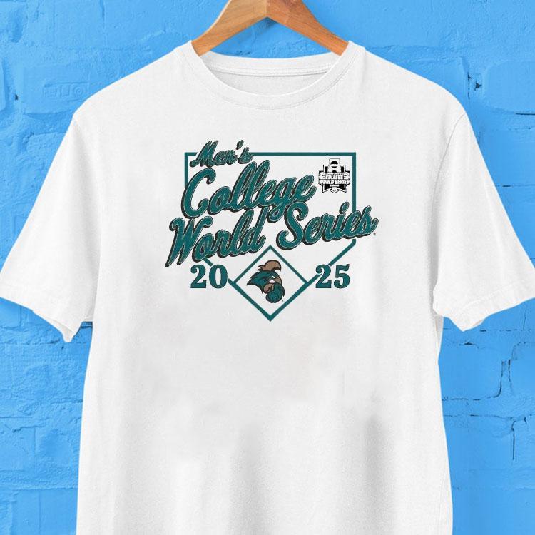 Coastal Carolina Chanticleers 2025 Ncaa Baseball Men's College World Series Shirt 2 Coastal Carolina Chanticleers Ncaa Baseball Men S College World Series Tshirt