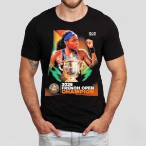 Coco Gauff Beat Aryna Sabalenka By 2-1 Claims 2025 Roland Garros Champion Shirt