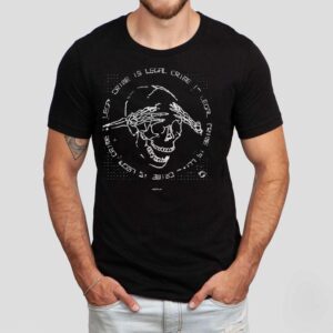 Coffeezilla Crime Is Legal Skull Hands Skeleton Shirt