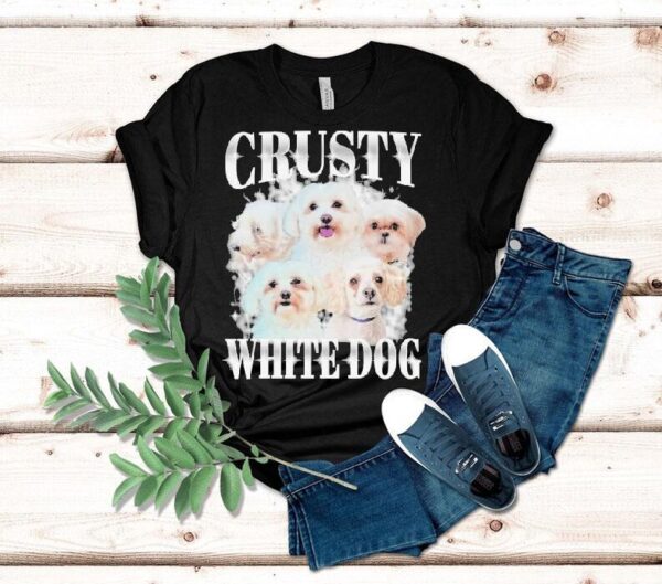 Crusty White Dog Shirt