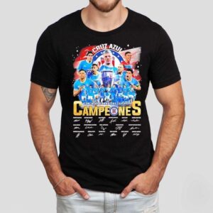 Cruz Azul Fc 2025 Concacaf Champions Cup Campeones Signatures Shirt