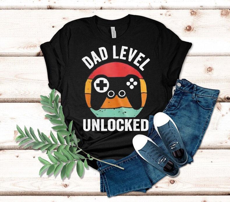 Dad Level Unlocked Video Game Shirt 4 Dad Level Unlocked Video Game Tshirt
