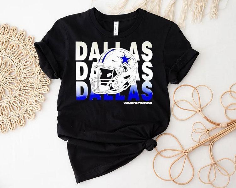 Dallas Cowboys Repeat Helmet Combine Training 2025 Shirt 4 Dallas Cowboys Repeat Helmet Combine Training Tshirt