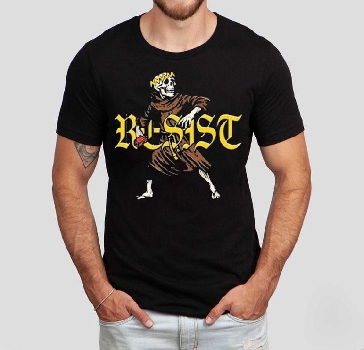 Dead Friar Society Resist Skeleton Shirt 4 Dead Friar Society Resist Skeleton Tshirt