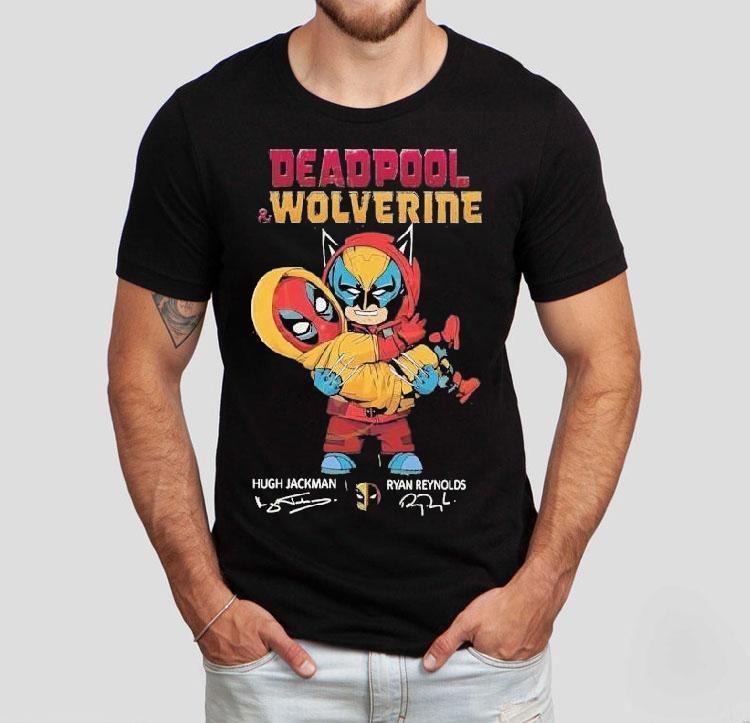 Deadpool And Wolverine Ryan Reynolds X Hugh Jackman Signature Shirt 4 Deadpool And Wolverine Ryan Reynolds X Hugh Jackman Signature Tshirt