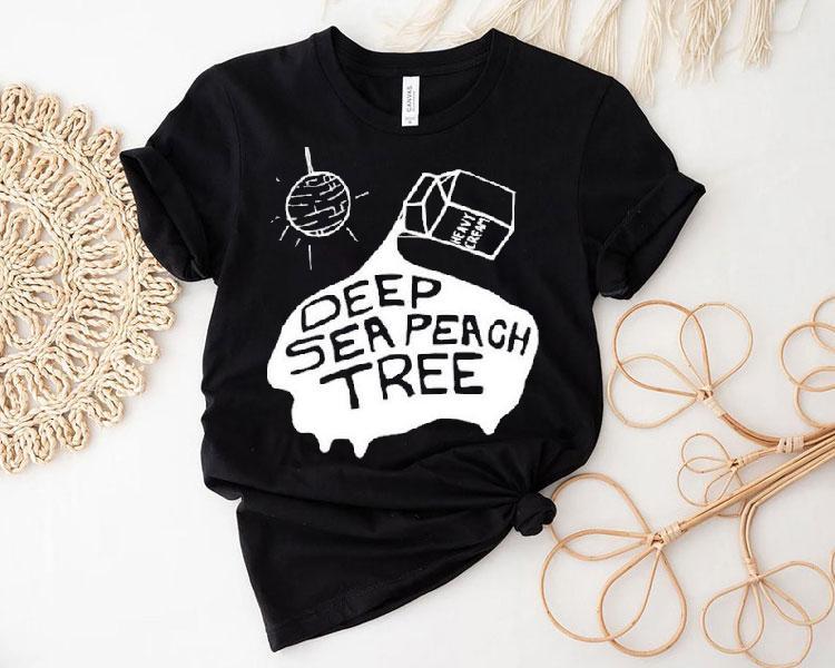 Deep Sea Peach Tree Heavy Cream Logo Shirt 4 Deep Sea Peach Tree Heavy Cream Logo Tshirt