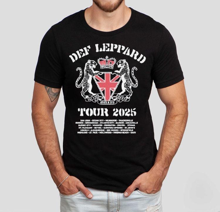 Def Leppard Let's Get Rocked Tour 2025 Shirt 4 Def Leppard Let S Get Rocked Tour Tshirt