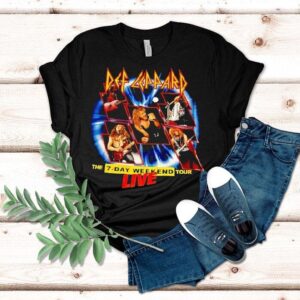 Def Leppard The 7 Day Weekend Tour Live Shirt