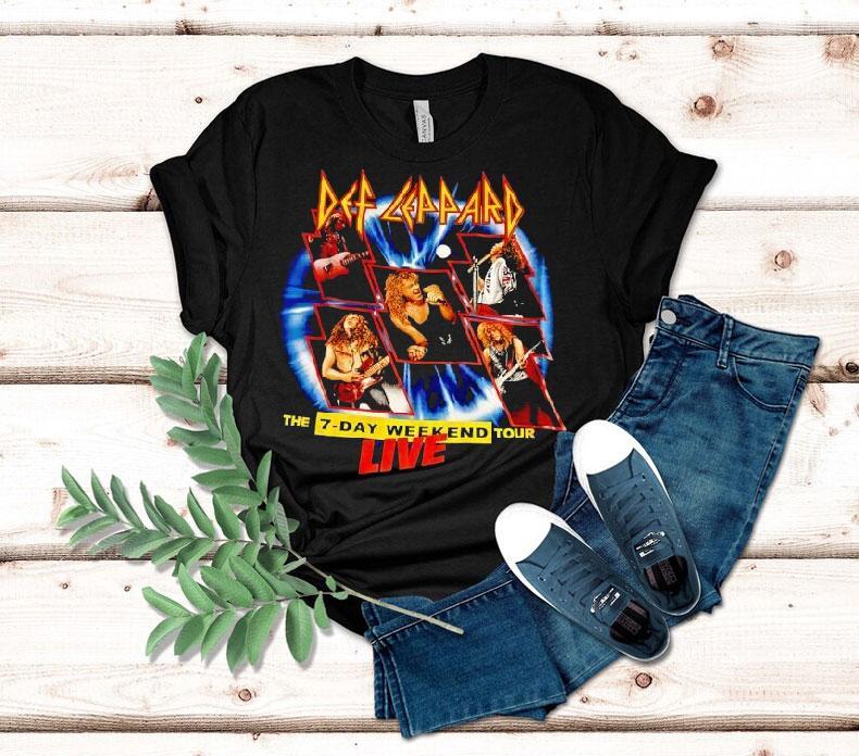 Def Leppard The 7 Day Weekend Tour Live Shirt 4 Def Leppard The Day Weekend Tour Live Tshirt