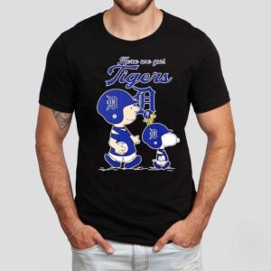 Detroit Tigers Here We Go The Peanuts Movie Shirt