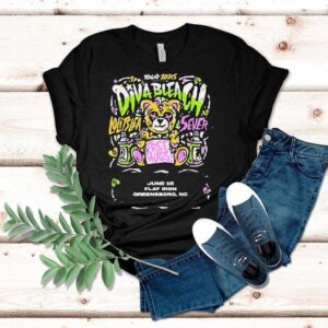 Diva Bleach Tour 2025 Music Show For Greensboro North Carolina Usa At Flat Iron On June 15 Shirt