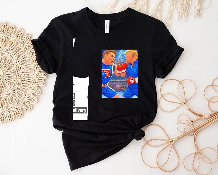 Donald Trump Vs Elon Musk Boxing 2025 Shirt 4 Donald Trump Vs Elon Musk Boxing Tshirt
