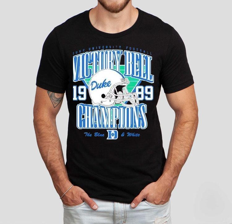 Duke Football Helmet 1989 Victory Bell Champions Shirt 4 Duke Football Helmet Victory Bell Champions Tshirt