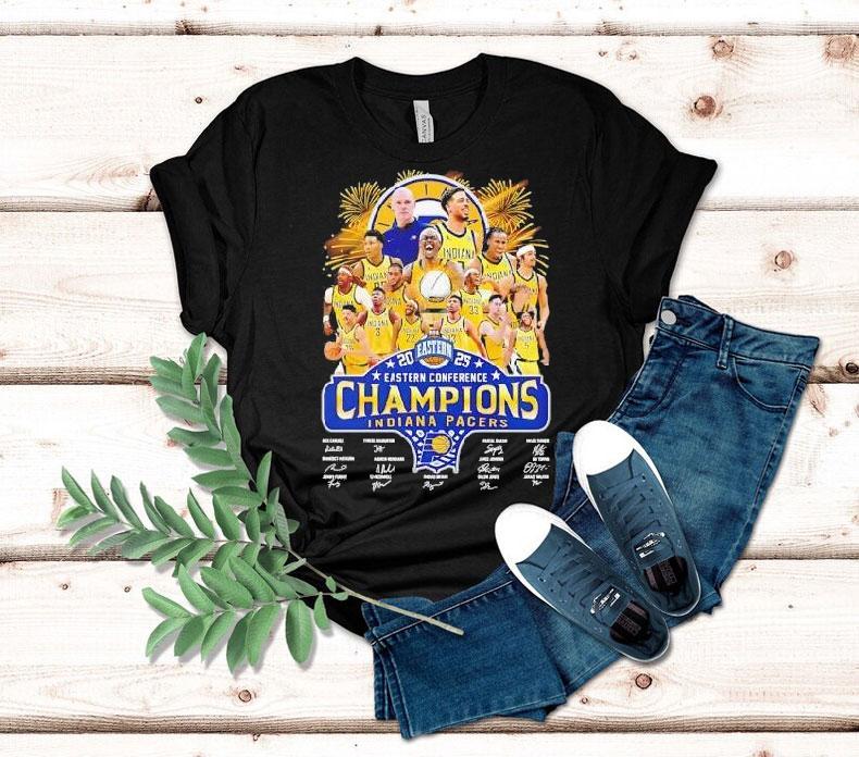 Eastern Conference Champions Indiana Pacers Signature 2025 Shirt 4 Eastern Conference Champions Indiana Pacers Signature Tshirt