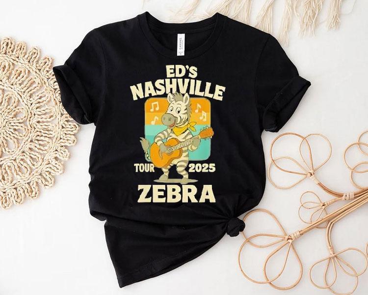 Ed's Nashville Tour 2025 Zebra Shirt 4 Ed S Nashville Tour Zebra Tshirt