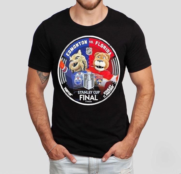 Edmonton Oilers Vs Florida Panthers Mascots Nhl Stanley Cup Final 2025 Shirt 4 Edmonton Oilers Vs Florida Panthers Mascots Nhl Stanley Cup Final Tshirt