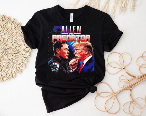 Elon Musk Vs Donald Trump As Alien Vs Predator Shirt