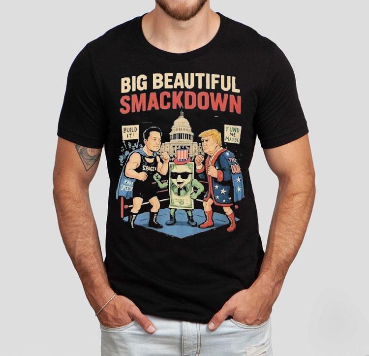 Elon Musk Vs Donald Trump Big Beautiful Smackdown Boxing Match Parody Shirt 4 Elon Musk Vs Donald Trump Big Beautiful Smackdown Boxing Match Parody Tshirt