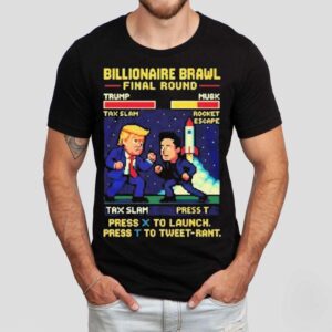 Elon Musk Vs Donald Trump Billionaire Brawl Final Round Cartoon Shirt