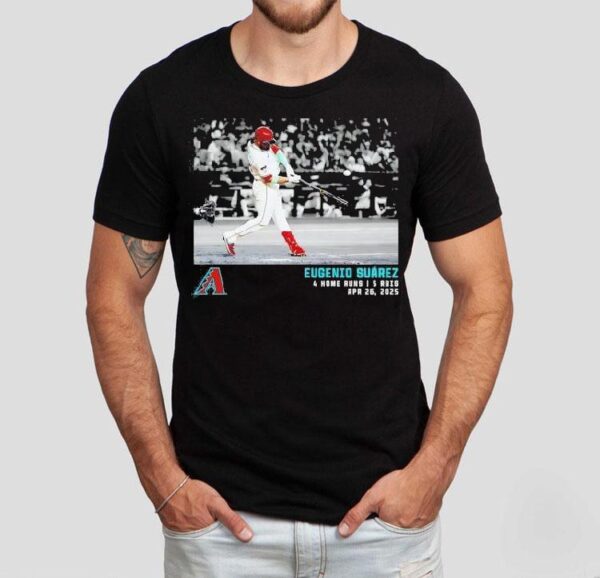 Eugenio Suarez Arizona Diamondbacks Baseball 2025 Photo Shirt