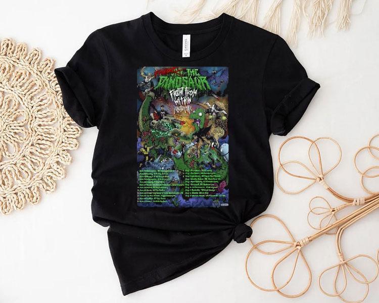 Fight From Within Fight The Dinosaur June 15 2025 Cudahy, Wi Tour Dates Show Shirt 4 Fight From Within Fight The Dinosaur June Cudahy Wi Tour Dates Show Tshirt