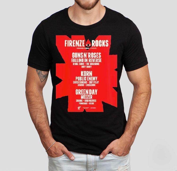 Firenze Rocks Festival 2025 At Visarno Arena From June 12 To 15 2025 Shirt 4 Firenze Rocks Festival At Visarno Arena From June To Tshirt