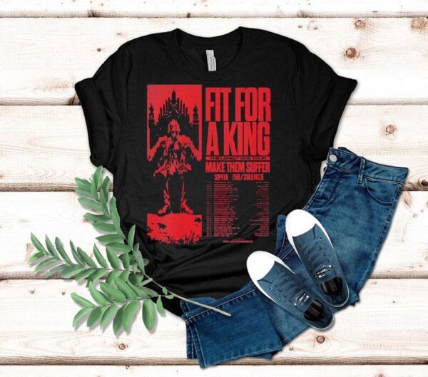 Fit For A King The Lonely God Tour 2025 Make Them Suffer Spite 156 Silence Dates Shirt