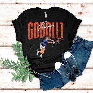 Flavio Cobolli Tennis Player Cartoon Shirt