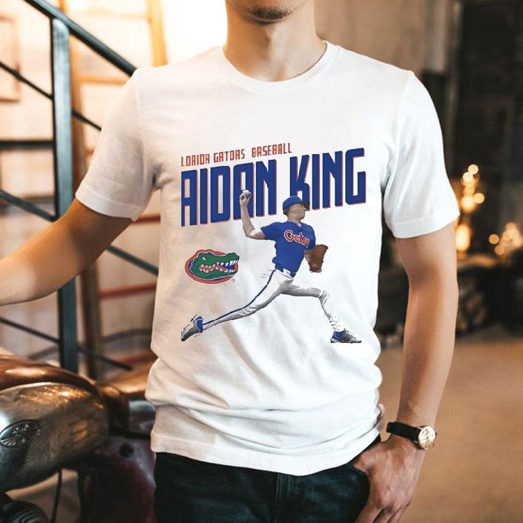 Florida Gators Aidan King Pitching Shirt 2 Florida Gators Aidan King Pitching Tshirt