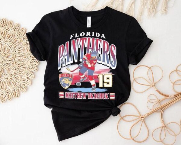 Florida Panthers Hockey Matthew Tkachuk 19 Cartoon Shirt