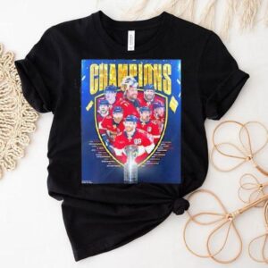 Florida Panthers Hockey With All Names Of Legends Stanley Cup Champions 2025 Shirt