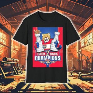 Florida Panthers Mascot Back 2 Back Stanley Cup Champions 2025 Shirt