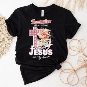 Florida State University In My Veins Jesus In My Heart Shirt