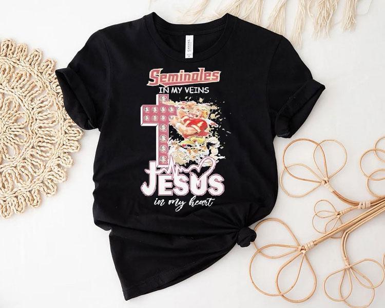 Florida State University In My Veins Jesus In My Heart Shirt 4 Florida State University In My Veins Jesus In My Hear Tshirt
