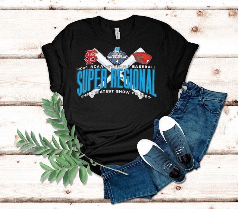 Florida State Vs Oregon State Ncaa Division I Baseball Super Regional 2025 The Greatest Show On Dirt Shirt 4 Florida State Vs Oregon State Ncaa Division I Baseball Super Regional The Greatest Show On Dir Tshirt