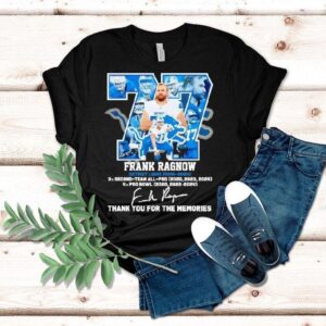 Frank Ragnow Detroit Lions 2018-2024 Signature Thank You For The Memories Shirt