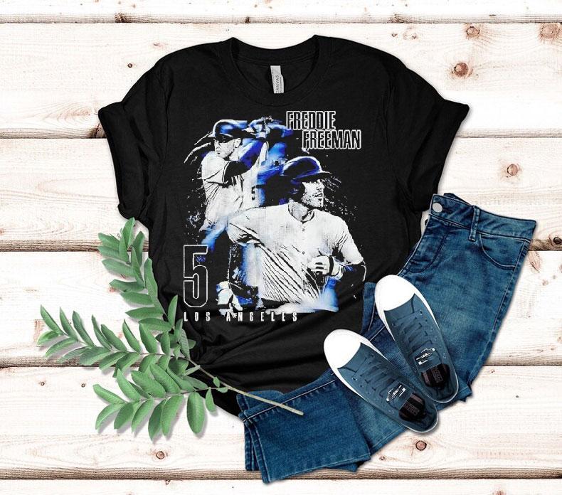 Freddie Freeman Los Angeles Dodgers D Grunge Shirt 4 Freddie Freeman Los Angeles Dodgers D Grunge Tshirt
