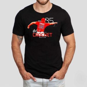 Garrett Crochet Boston Red Sox Signature Tshirt