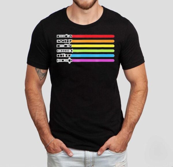 Gay Saber Rainbow Lgbt Pride Shirt