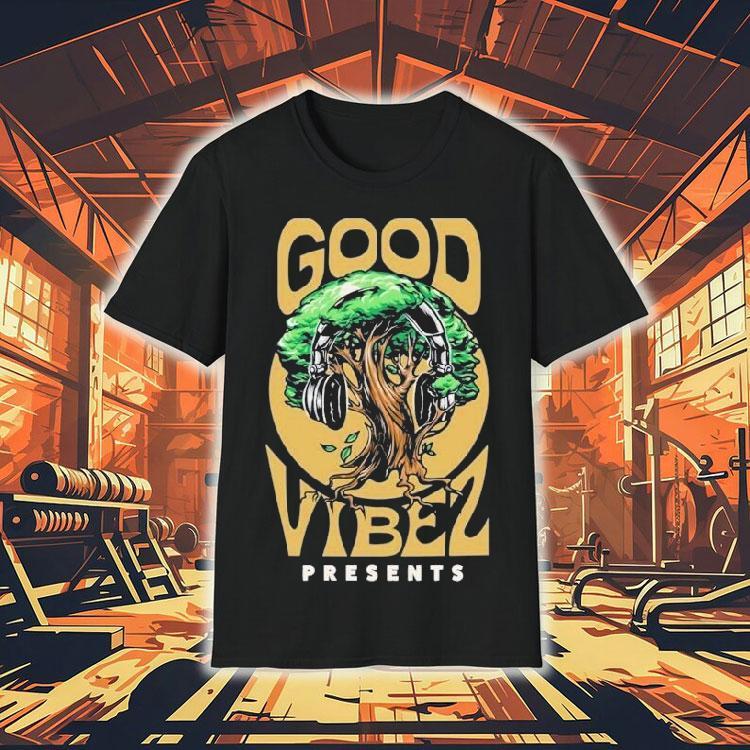 Good Vibez Headphone Tree Shirt 4 Good Vibez Headphone Tree Tshirt