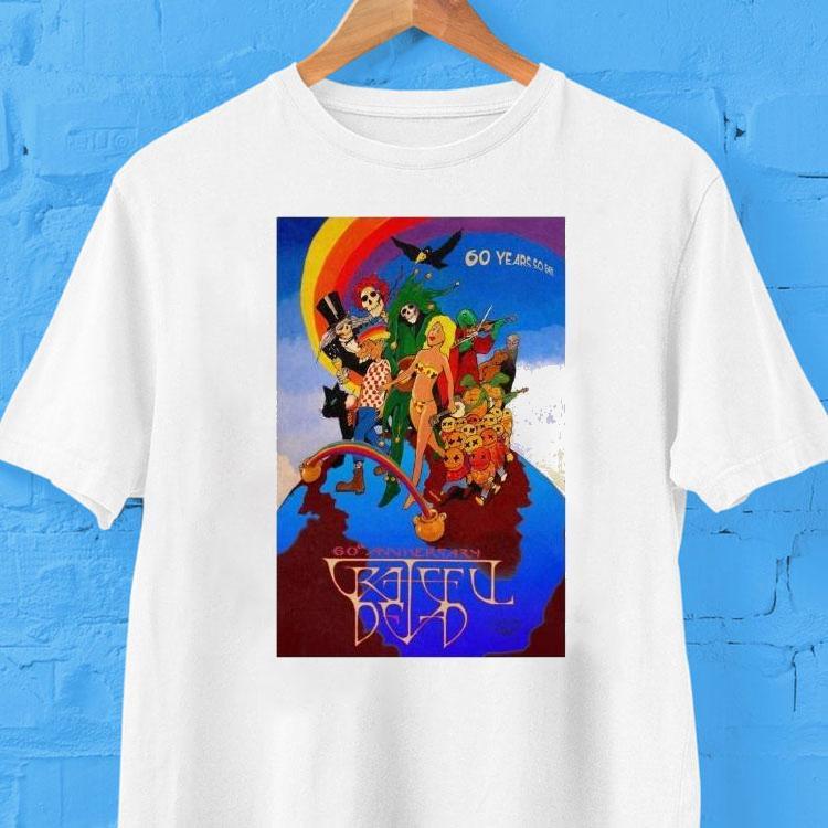 Grateful Dead 60th Anniversary 2025 Signed Shirt 2 Grateful Dead Th Anniversary Signed Tshirt