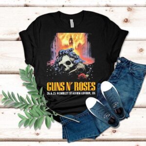 Guns N’ Roses 26 June 2025 Wembley Stadium London, Uk Skull Shirt