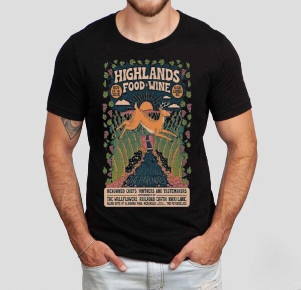 Highlands Food Wine November 13-16, 2025 Highlands, Nc Deer Shirt