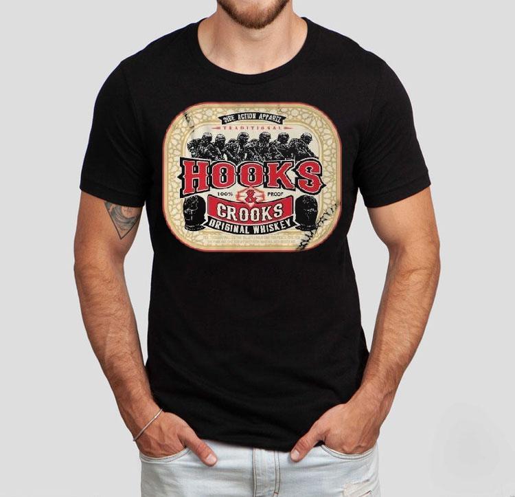 Hooks And Crooks Side Action Traditional 100% Proof Shirt 4 Hooks And Crooks Side Action Traditional Proof Tshirt