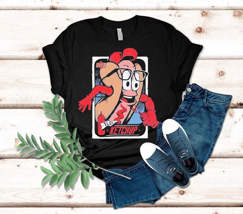 Hot Dog Ketchup Cleveland Team Shirt 4 Hot Dog Ketchup Cleveland Team Tshirt